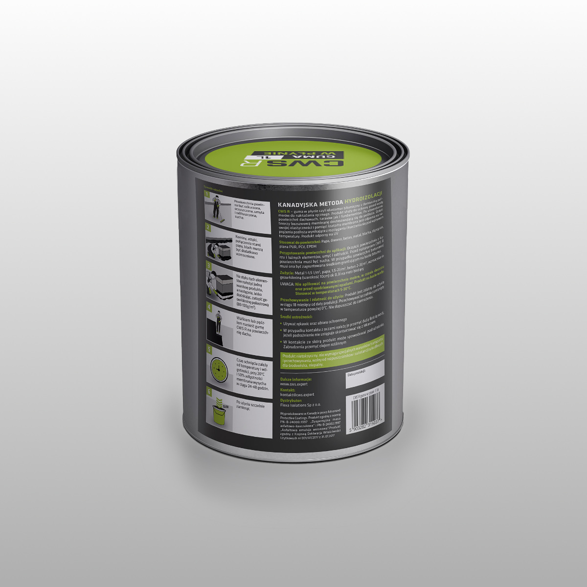 Guma w Płynie CWS R 1L na dach
