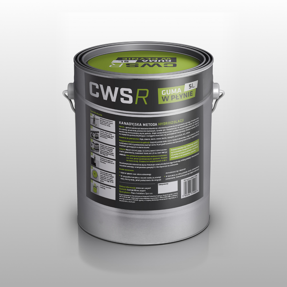 Guma w Płynie CWS R 5L na dach